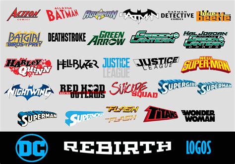 Dc Rebirth Logos By Piebytwo On Deviantart