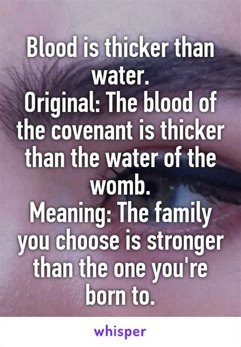 Blood Is Thicker Than Water Meaning Caelatrobertson