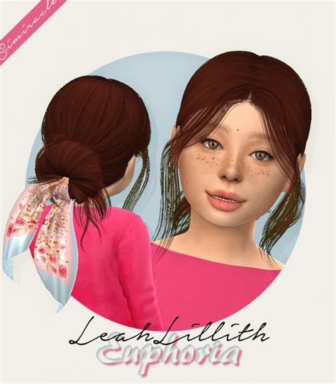 Leahlillith Euphoria Hair Acc For Kids At Simiracle Sims 4 Updates