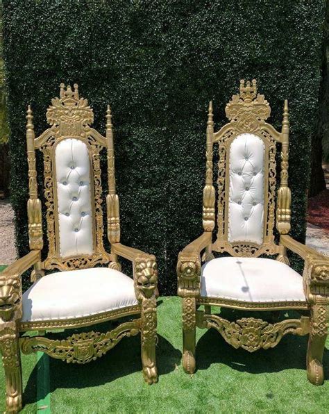 Rent universal satin chair covers fits all sizes. King and Queen-Bride and Groom Throne Chair Sale and ...