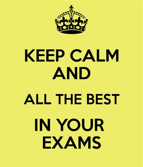 Keep Calm And All The Best In Your Exams Masterlingua