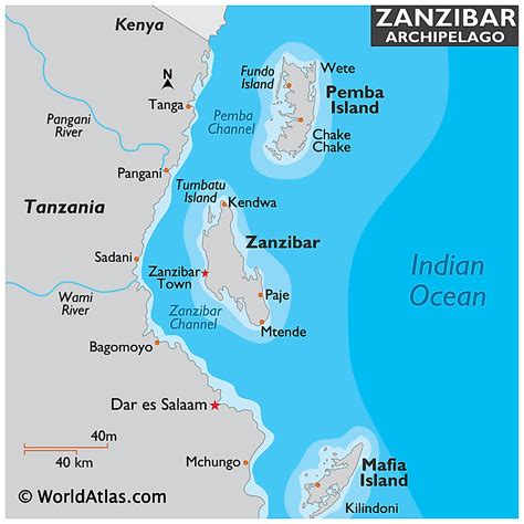 Where Is Zanzibar Located On The World Map Map