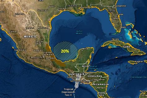 Baja Presión En El Golfo De México Con Probabilidad De 20 De