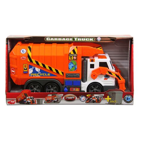 Dickie Toys Garbage Truck Orange Mr Toys Toyworld