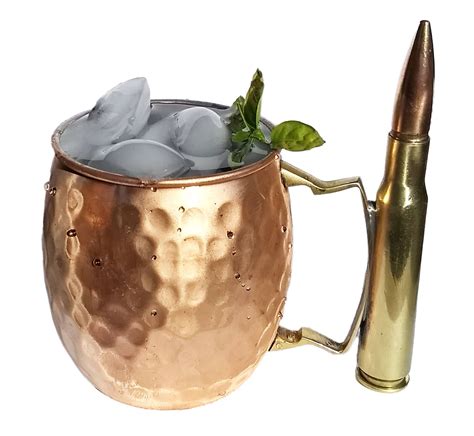 Copper T For Man Moscow Mule Mug With A Real 50 Cal Etsy Copper