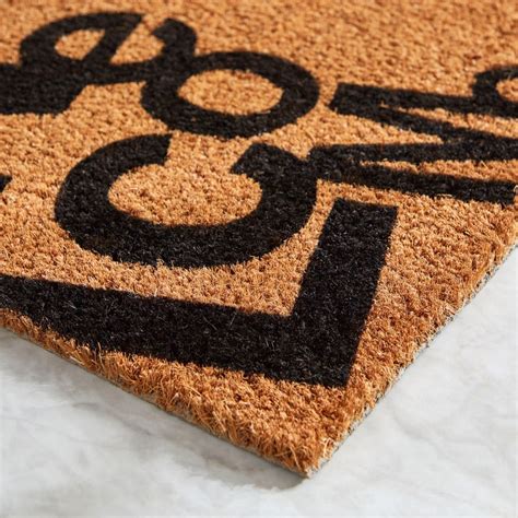 Buy Welcome Print Coir Doormat With Latex Back 40x75 Cm Online In Uae
