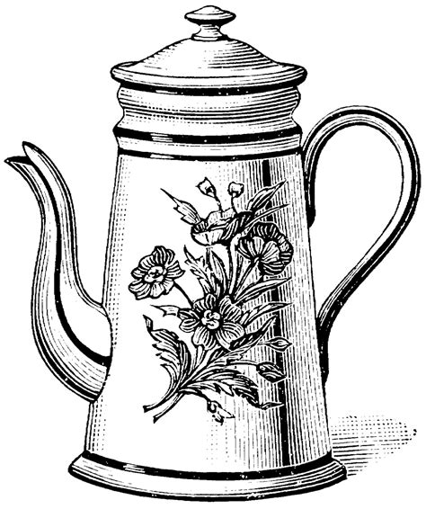 Tea cups free coloring pages. Tea Kettle Drawing at GetDrawings | Free download