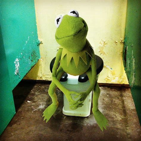Kermit Public Toilet Blank Template Imgflip