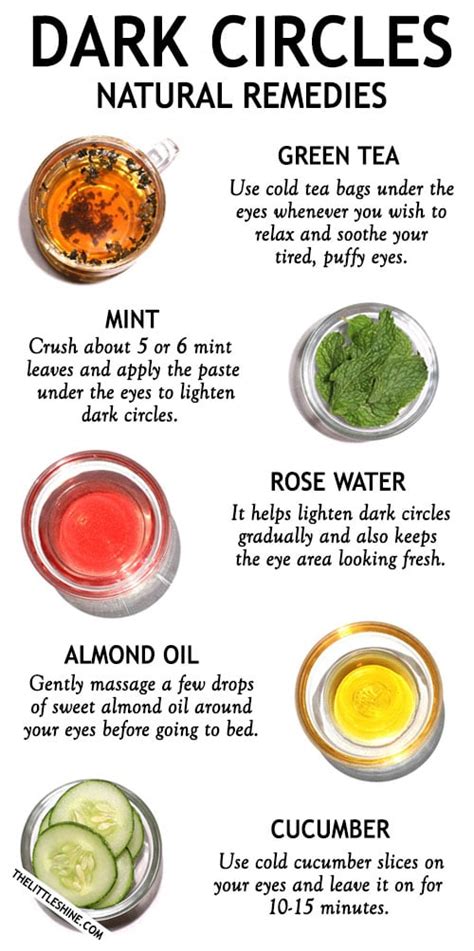 Top 5 Home Remedies For Dark Circles Little Shine