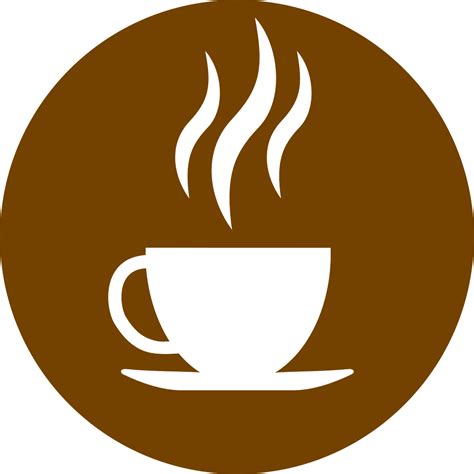 กาแฟ สีน้ำตาล รอบ กราฟิกแบบเวกเตอร์ฟรีบน Pixabay