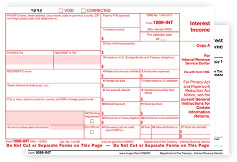 File 2023 Irs 1099 Int Form Online E File Irs 1099 Int