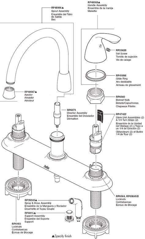 Delta Kitchen Faucet Parts Diagram And Details Diagram Lens