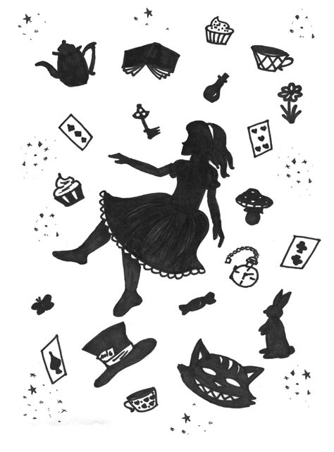 Alice In Wonderland Silhouette By Csicsus On Deviantart