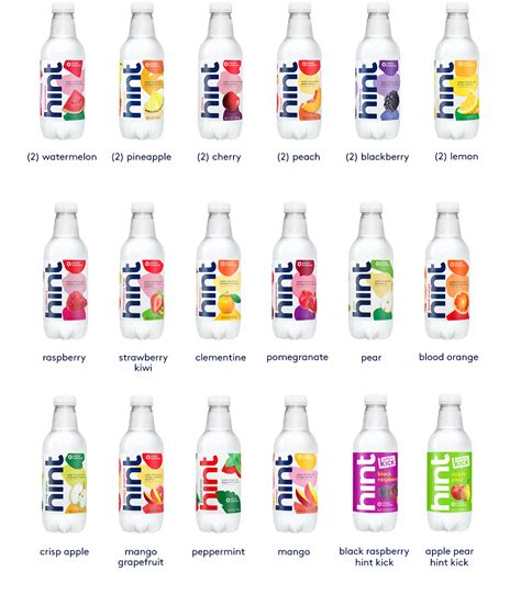 Hint Water Try 18 Hint Flavors All In One Pack 😍 Milled