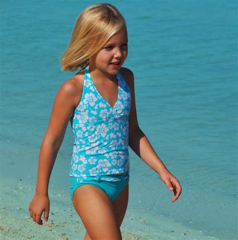 Blue Catalina Tankini Swimwear Girls Kids Beachwear Swimwear Beachwear
