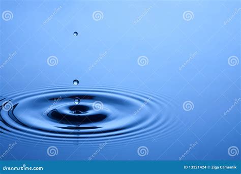Water Drop Stock Photo Image Of Rippled Raindrop Close 13321424