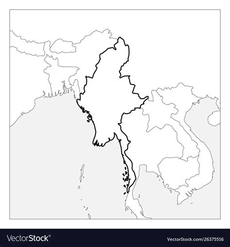 Country Maps Clipart Photo Image Myanmar Outline Map Clipart Images