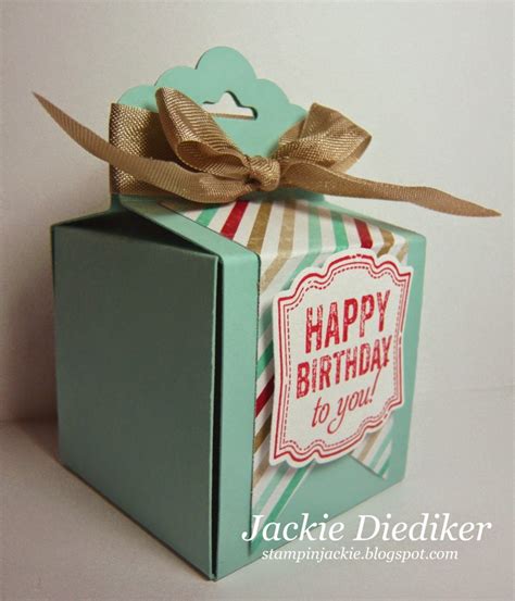 I mean….i did start a gift company after all! A Happy Birthday Gift Box! - Stampin' Jackie