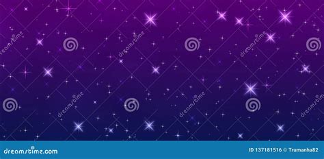 Twinkle Stars In Night Sky Stock Illustration Illustration Of Colorful