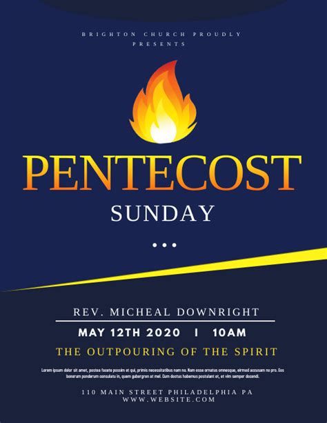 Pentecost Template Postermywall