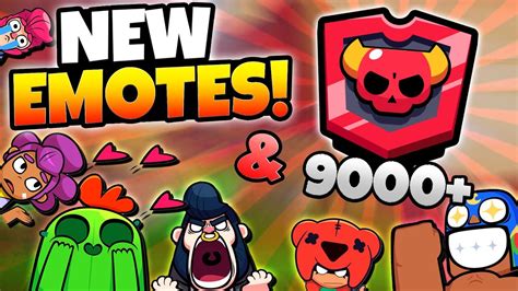 There was an official announcement from brawl stars official twitter. NEW EMOTES UPDATE IN BRAWL STARS SOON?! & 9000 TROPHY PUSH ...