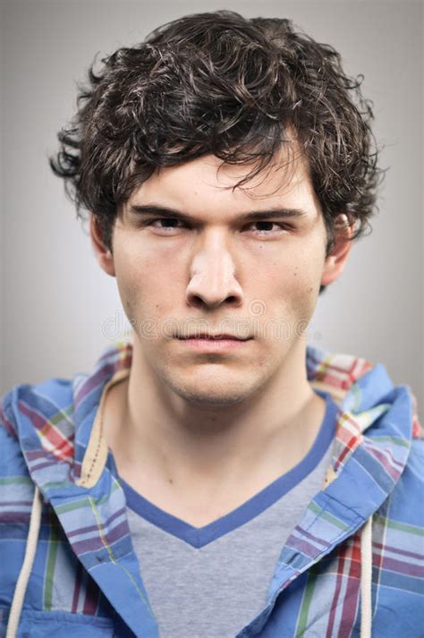 Caucasian Man Scowling Angry Portrtait Royalty Free Stock Image Image
