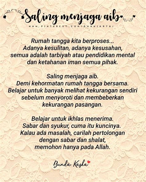 Cukup dengan kata kata bijak sedikit namun padat, jelas dan bermakna yang mampu diserap oleh kepekaan.kata kata bijak juga bisa sebagai cerminan diri kita sendiri apakah kita sudah baik atau sebaliknya dihadapan tuhan dan manusia itu tergantung. Kata Bijak Dalam Islam Tentang Rumah Tangga - KATAKU