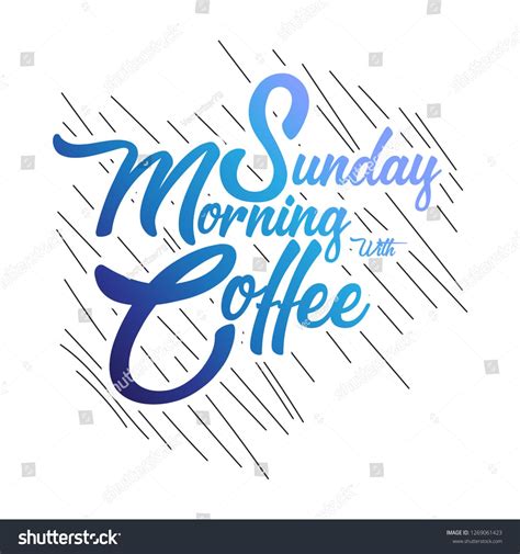 Sunday Morning Coffee Stock Vector Royalty Free 1269061423