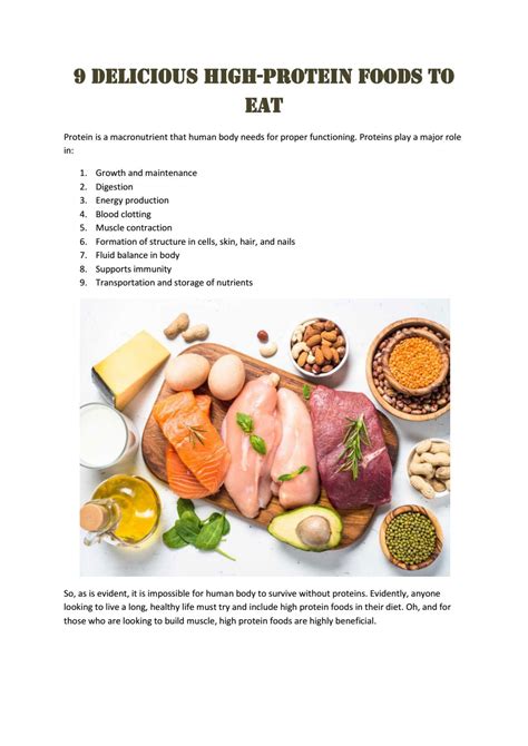 9 Delicious High Protein Foods To Eat By Akash Kumar Issuu
