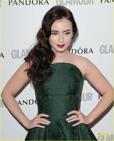 Lily Collins Glamour Awards With Douglas Booth Photo 2668144