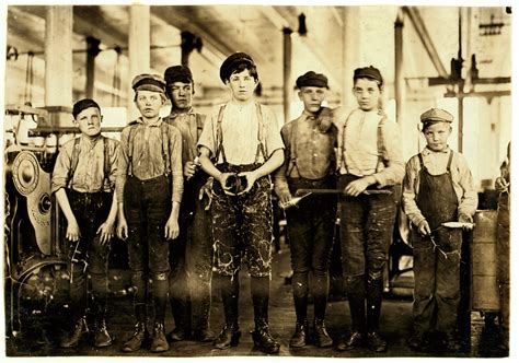 Doffers And Sweepers Child Labourers In A Cotton Mill Hickory Nc