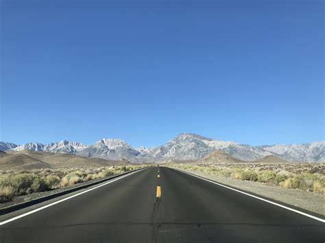 driving down highway 395 in california that s the sierra nevada r natureporn