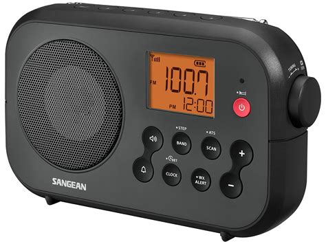 Sangean Compact Portable Rugged Amfm Noaa Weather Band Alarm Clock