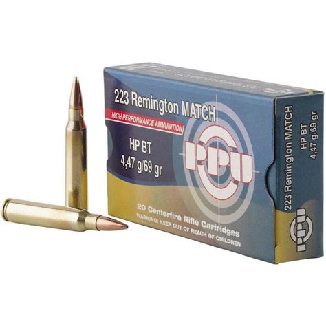 Prvi Partizan Ppu Match 223 Remington 20 Rounds Ammunition 69 Grain
