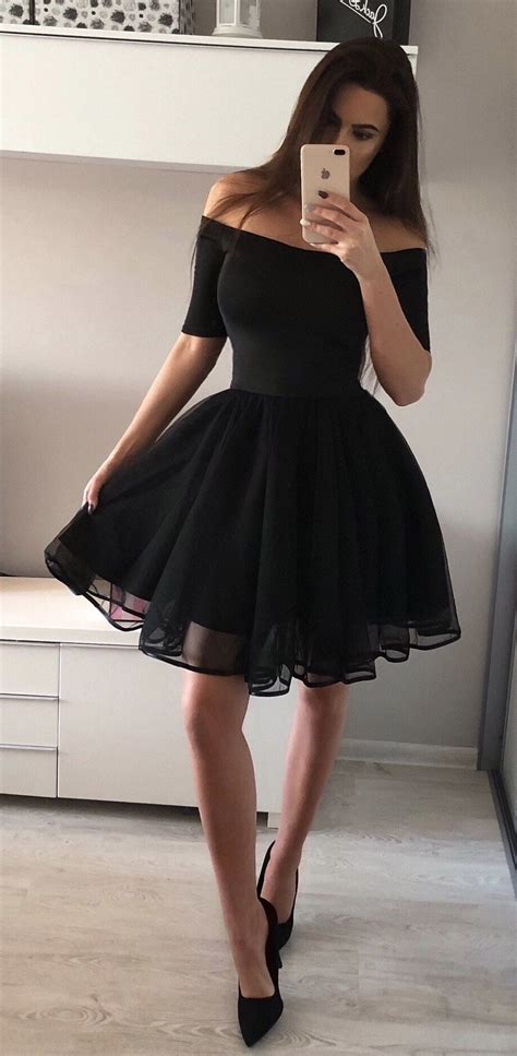 Simple Hoco Dressesblack Homecoming Dresses Little Black Homecoming