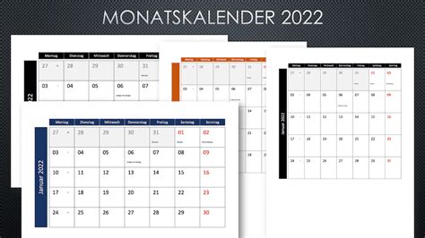 Monatskalender 2022 Schweiz Excel And Pdf Gratis Download