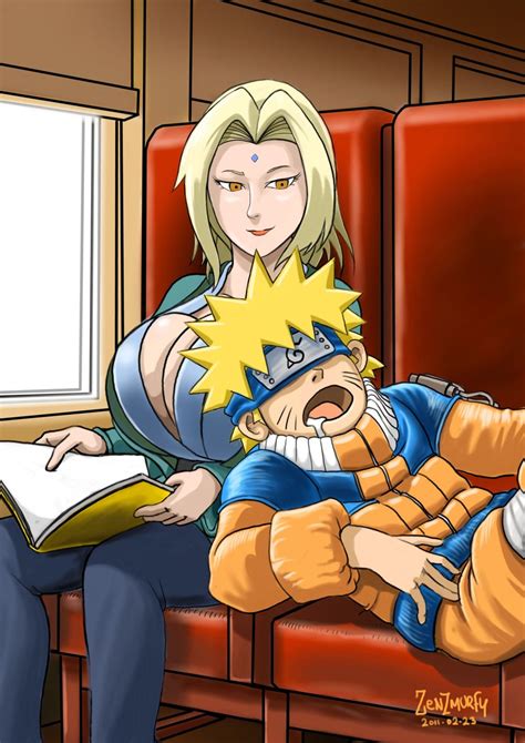 Naruto Asleep On Tsunade By Zenzmurfy On Deviantart