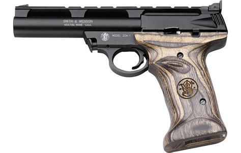 Smith And Wesson 22a 22lr 55 Inch Rimfire Pistol With Wood Target Grip