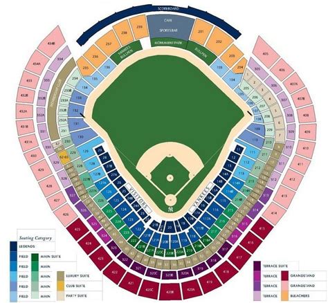 New York Yankees Seating Chart With Seat Views Tickpick