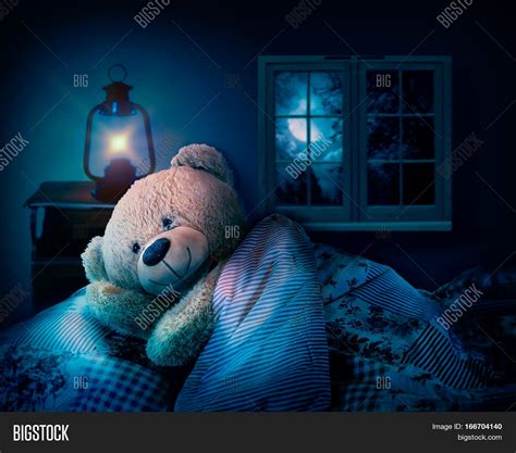 Teddy Bear Bed Sleep Image And Photo Free Trial Bigstock