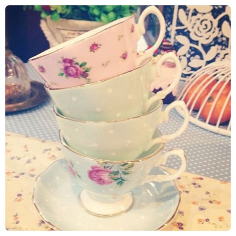 Polka Dot Vintage Tea Cups Vintage Home Time For Tea Tea Cups Tea