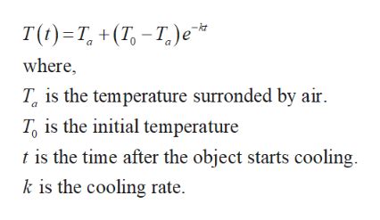 Newton's law of cooling states that the rate of heat loss of a body is proportional to the difference in temperatures between the body and its surroundings the rate of cooling is high in the beginning but it decreases as time progresses. Answered: Newton's law of cooling indicates that… | bartleby