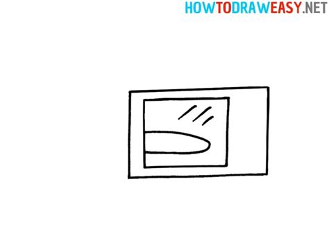 How To Draw A Microwave For Kids How To Draw Easy