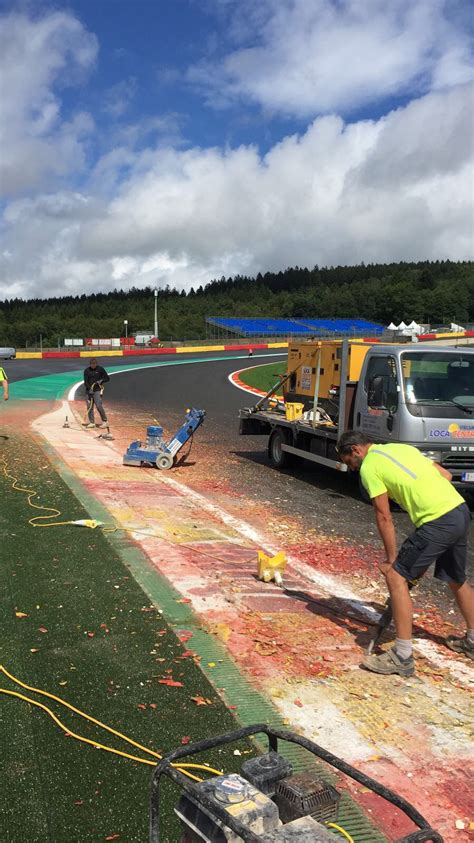 Race Track Marking At Spa Circuit Belgium Roadgrip