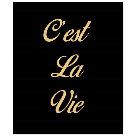 Cest La Vie Gold Foil Plaque Wholesale By Hill Interiors