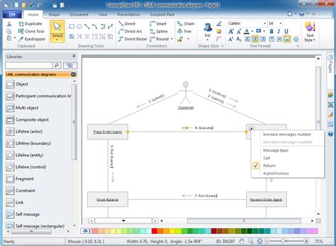 Communication Diagram Uml20 Collaboration Uml1x Design Of The