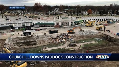 Churchill Downs Paddock Renovation Making Progress Youtube