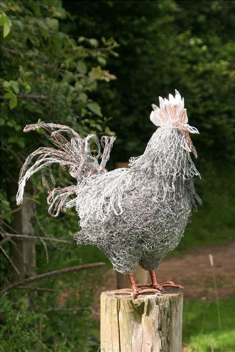 Chicken Wire Sculpture By Paula Joule Blake Chicken Wire Art Chicken