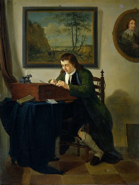 A Man Writing At His Desk Jan Ekels Ii Artwork On Useum