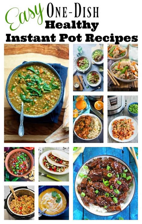 Easy One-Dish Healthy Instant Pot Recipes- Amee's Savory Dish